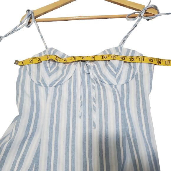 Majorelle Tahoe Blue Chambray Mini Dress Size S - Picture 11 of 14